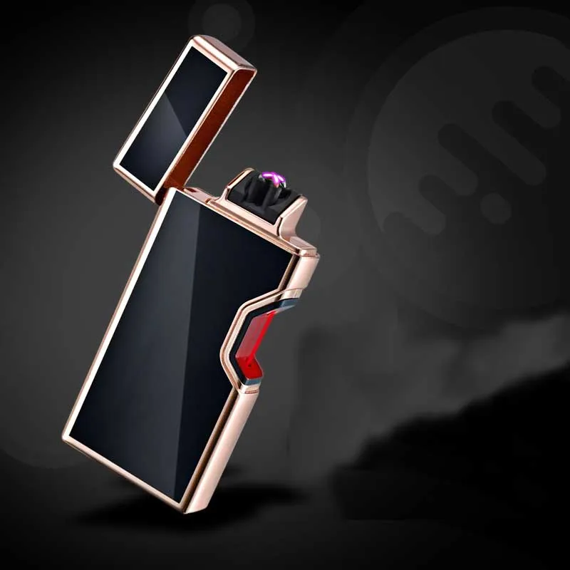 

Infrared Laser Induction Ignition Double Arc USB Charging Lighter Premium Pulse Electronic Cigarette Lighter