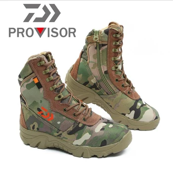 

2020 New Daiwa Men Outdoor Shoes Non-slip Fishing Shoes Breathable Winter Shoes Camouflage Keep Warm Climbing Shoes Wading Shoe