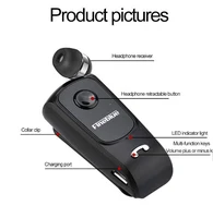 FineBlue F920 Mini bezprzewodowy zestaw słuchawkowy Bluetooth Auriculares połączenia przypomnij wibracje nosić klip słuchawki douszne do biegania 4