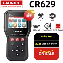Novo lançamento cr629 obd2 scanner abs srs leitor de código obd 2 autoscanner teste ativo obdii scanner carro