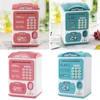 Mini ATM Machine Children's Electric Piggy Bank Simulation Fingerprint Lock Automatically Rolling Money Password Lock Safe Boxes 6