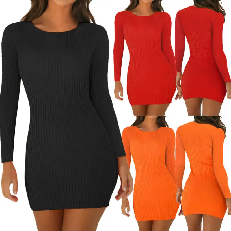 LADIES GIRLS **LONG SLEEVE MIDI DRESS 