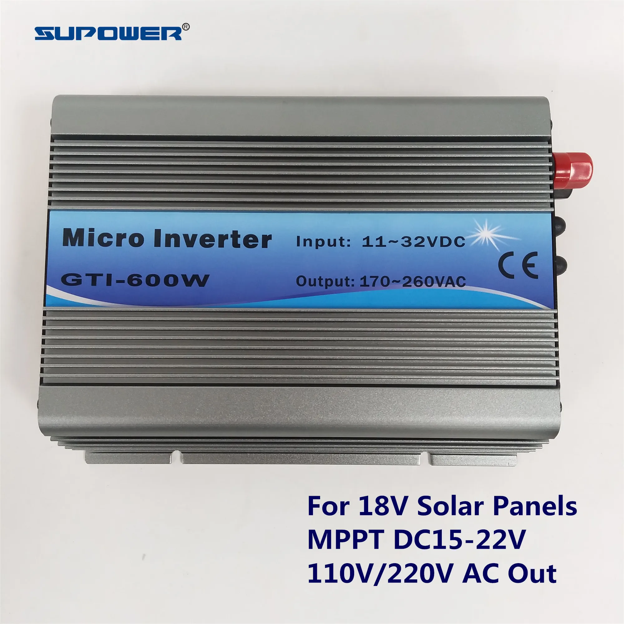 Для солнечных панелей 18 в 300 Вт 500 600 Micro Grid Tie Inverter Microinversor GTI600 вход 11 32 В DC Out 110 или