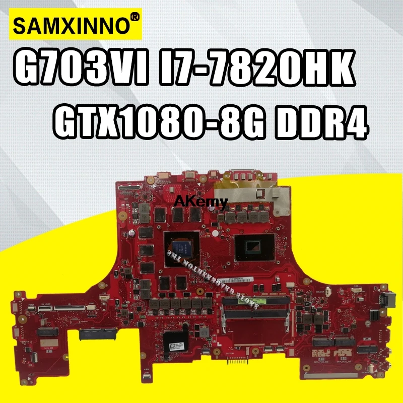  G703VI motherboard for ASUS ROG G703VI laptop G703 G703VI-XH74K CPU:I7-7820HK GPU:GTX1080 DDR4 69N1
