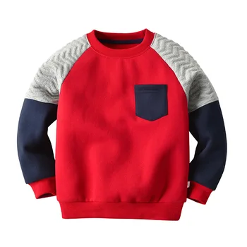 

2 3 4 5 6 Years Toddler Boys Hoodies Casual Stitching Long Sleeves Sweatshirts for Boy Kids Clothing Spring Autumn Baby Pullover