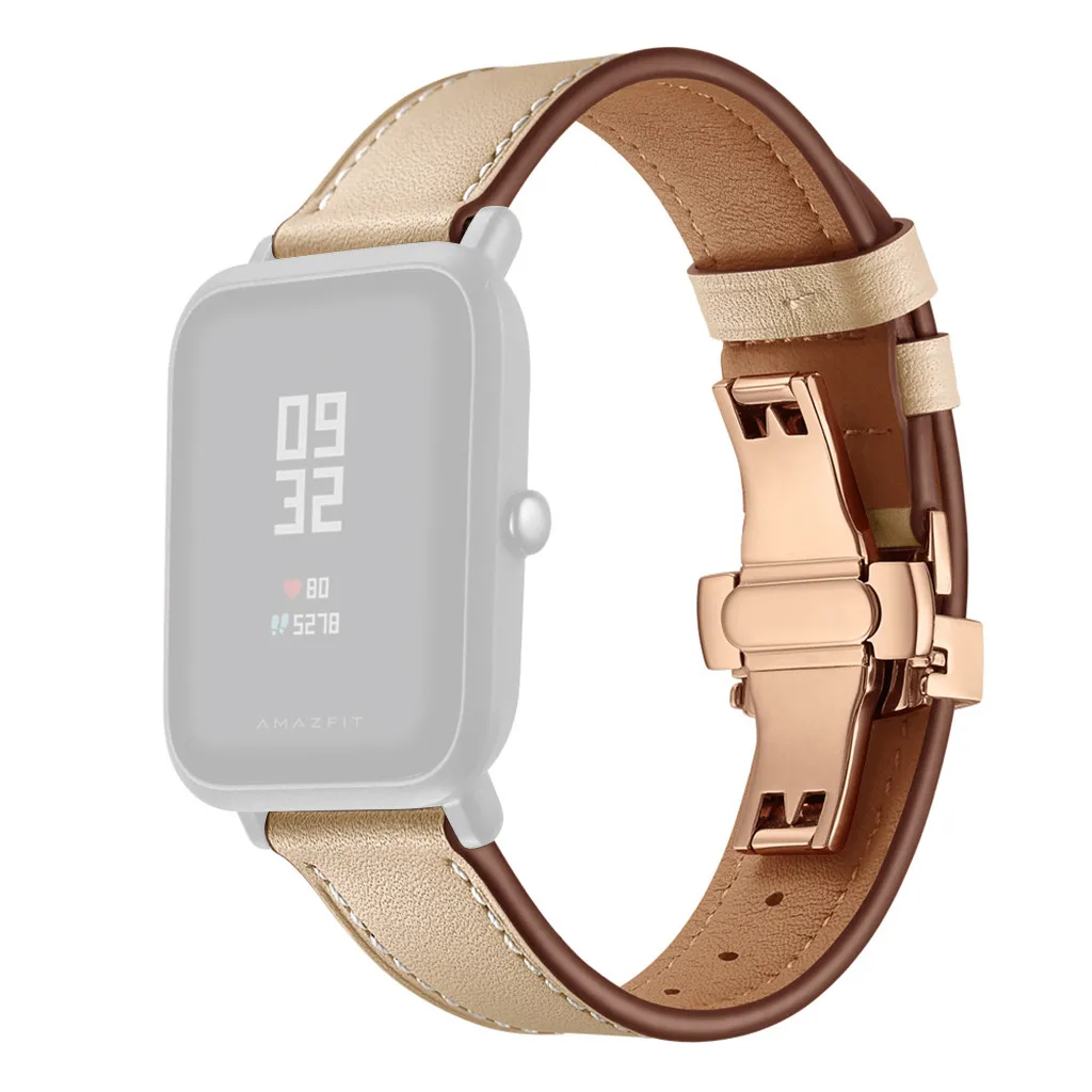 Ретро сменный Браслет Кожаный ремешок для Xiaomi/Huami/Amazfit/Bip/Молодежные часы фитнес-трекер активности