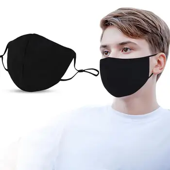 

Adult Black Mask Adjustable Dust Mask PM2.5 Filter Mask Cotton Mouth Mask Washable Reusable Mascarillas Breathable Face Masks