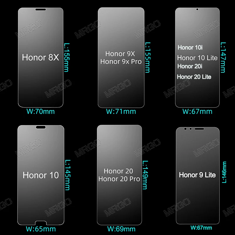 Закаленное стекло для huawei Honor 10 Lite 9 класс 8X 9X защита экрана Защитное 20 Pro 10i 20i