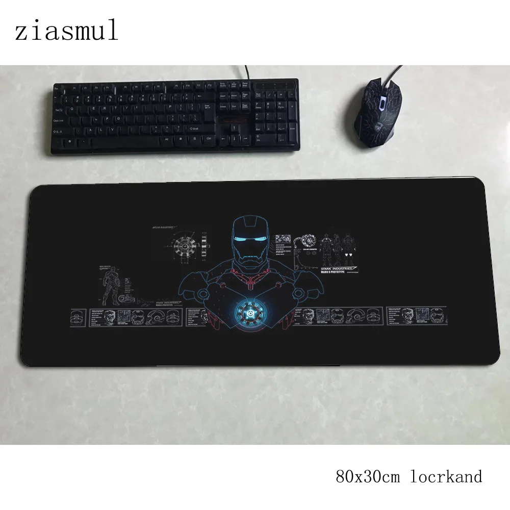 Железный человек padmouse 80x30 см игровой коврик для мыши игровой массовый с узором коврик для мыши геймер компьютерный стол Инди поп-коврик notbook mousemat pc - Цвет: pattern 5