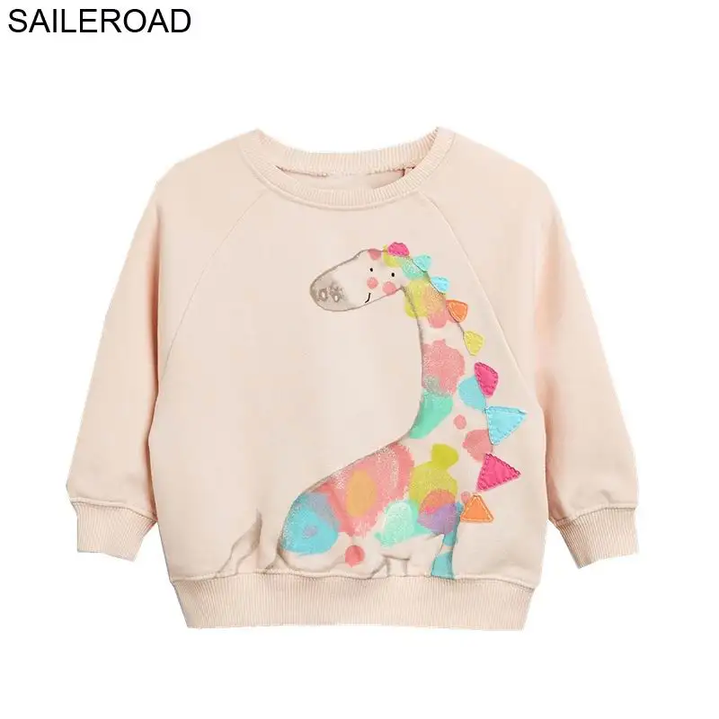 9051 same picture SAILEROAD 2-7лет Животное Кролик Аппликации Девушки Кофты Детская детская одежда Осень Одежда для новорожденных мальчиков Мальчики с длинным рукавом - Цвет: 9051 same picture