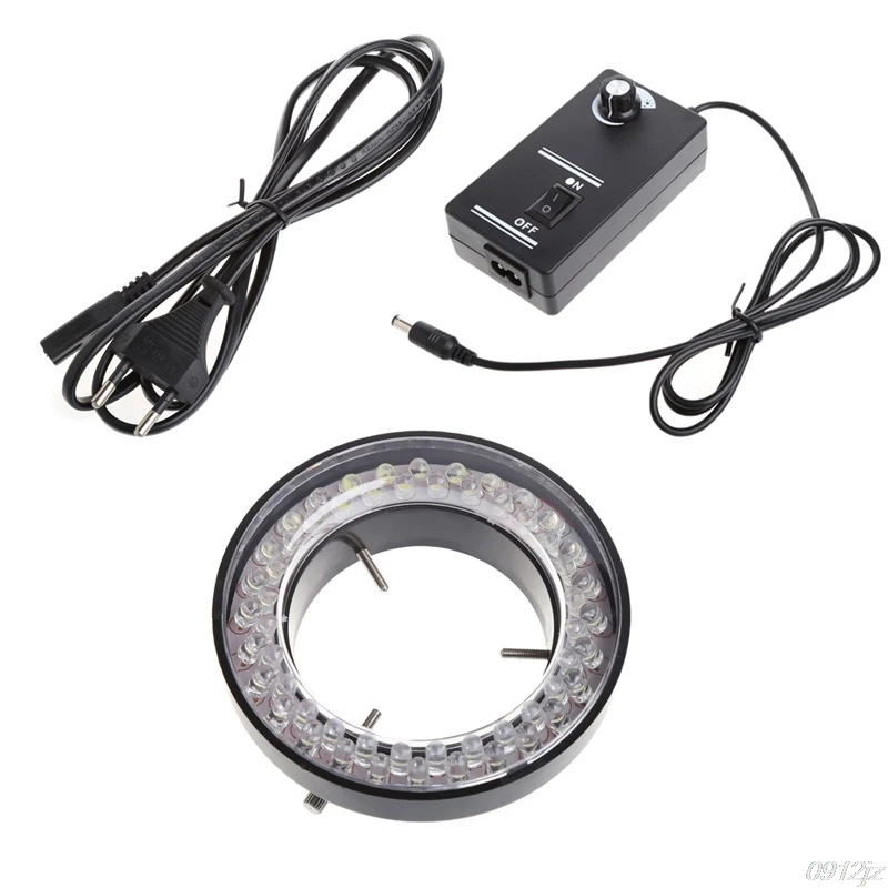 

56 LED Adjustable Ring Light Illuminator Lamp For STEREO ZOOM Microscope EU Plug