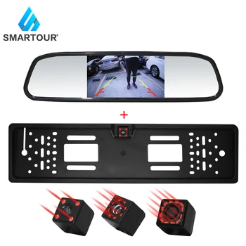 

Smartour Car Rear View Camera Reversing Parking System Kit 4.3" inch Rearview Monitor Waterproof Night Vision Backup Camera