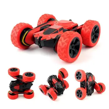 

Kuulee 1:28 2.4Ghz Remote Control Stunt Car 360 Rotating Somersaulting Vehicle Toy Birthday Festival Gift