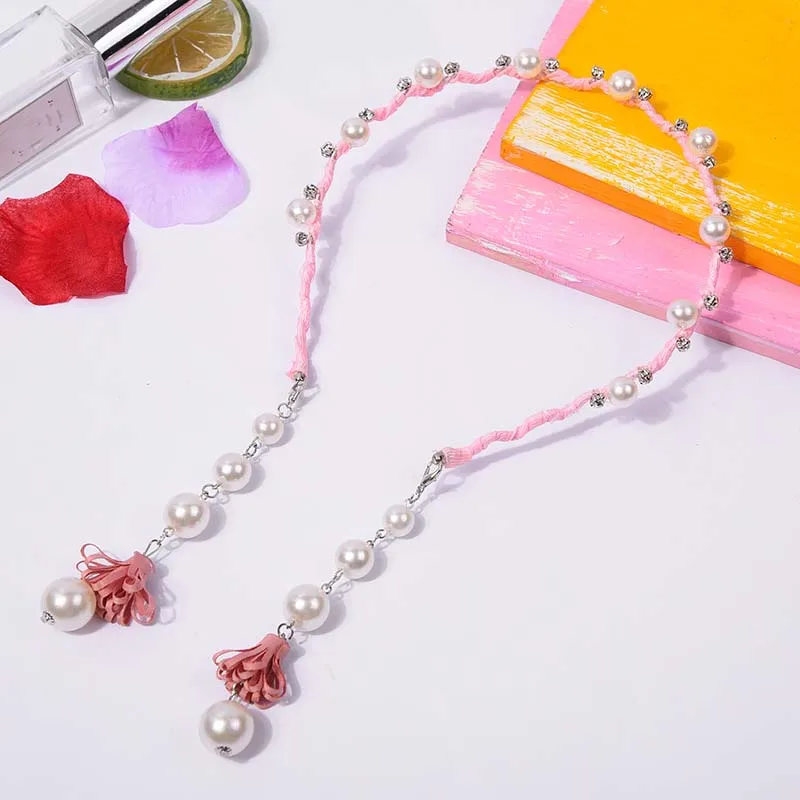 

Party Sweet Rhinestone Headband Girls Childs Simple Hair Band Female Fake Earrings Tassel pin Headwear Birthday Gift Christmas