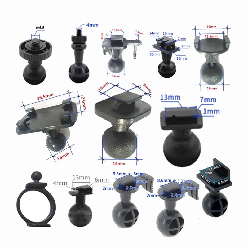 

Car dvr holder bracket silicone mini suction bracket for car dvr dash camera mount cup ball interface for xiaomi xiaoyi dvr 1pc