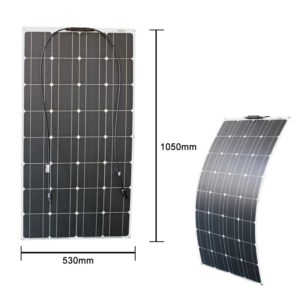 200w 400w Гибкая панель солнечной батареи 12v с регулятора солнечная система для