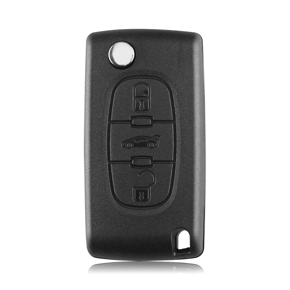 KEYYOU 433 МГц ключи для peugeot 407 407 307 308 607 пульт дистанционного управления Управление ключ автомобиля ключ 3 кнопки ID46/без смарт чип для автомобильного ключа