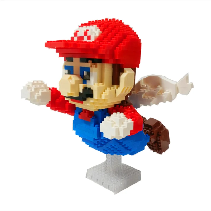 YZ 66529 игра Супер Марио летающий Ангел Марио красный 3D модель DIY 1012 шт алмазные мини строительные маленькие блоки игрушки для детей без коробки
