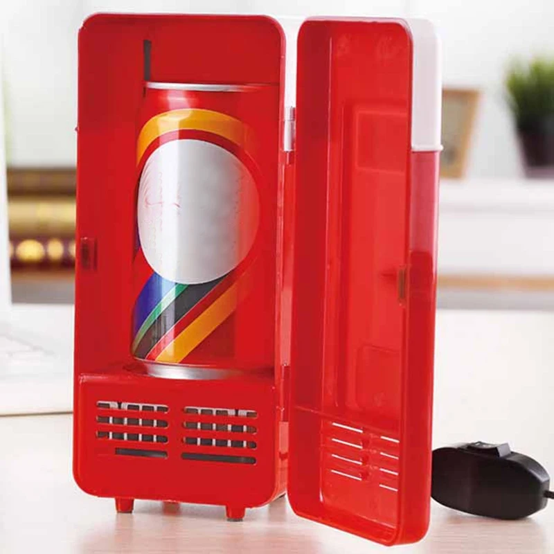

Mini USB Fridge Freezer Drink Beer Cooler Refrigerator for Travel Car Office BJStore