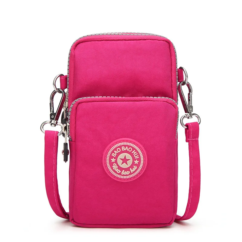 Small Shoulder Bags Nylon Women Mobile Phone Bags Mini Female Messenger Purse Lady Wallet New 2021