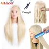 Alileader 65Cm Mannequin Head With Hair Training Head Hair Practice Barber 7 Styles Hair Training Head For Hairstyles Free Gift ► Photo 2/6