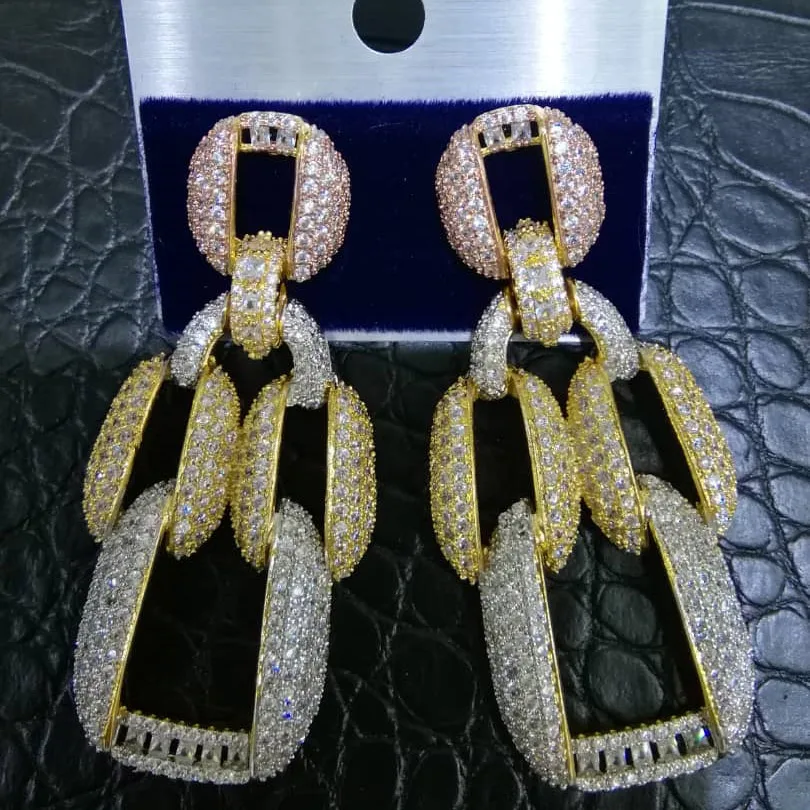 Роскошные благородные серьги missvikki в Дубае с большим кулоном, изысканные женские вечерние серьги с австрийскими кристаллами, ювелирные изделия, лучший подарок