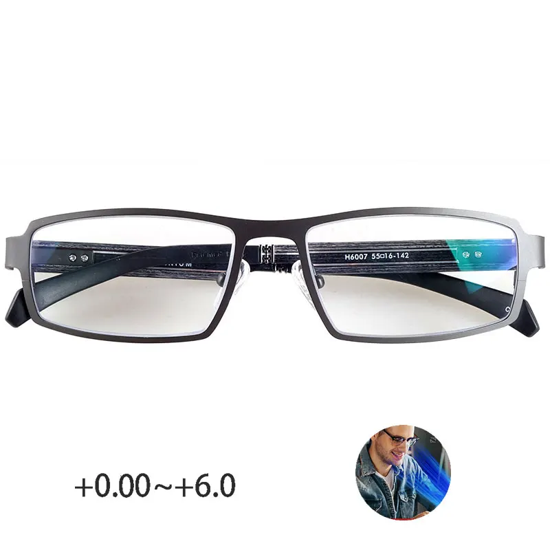 

Pure titanium blue light blocking reading glasses men 0~+6.0