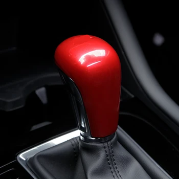 

For 2019 2020 Mazda 3 Axela Gear Shift Knob Head Cover Interior Molding Frame Trim ABS Chrome Car-styling Accessories