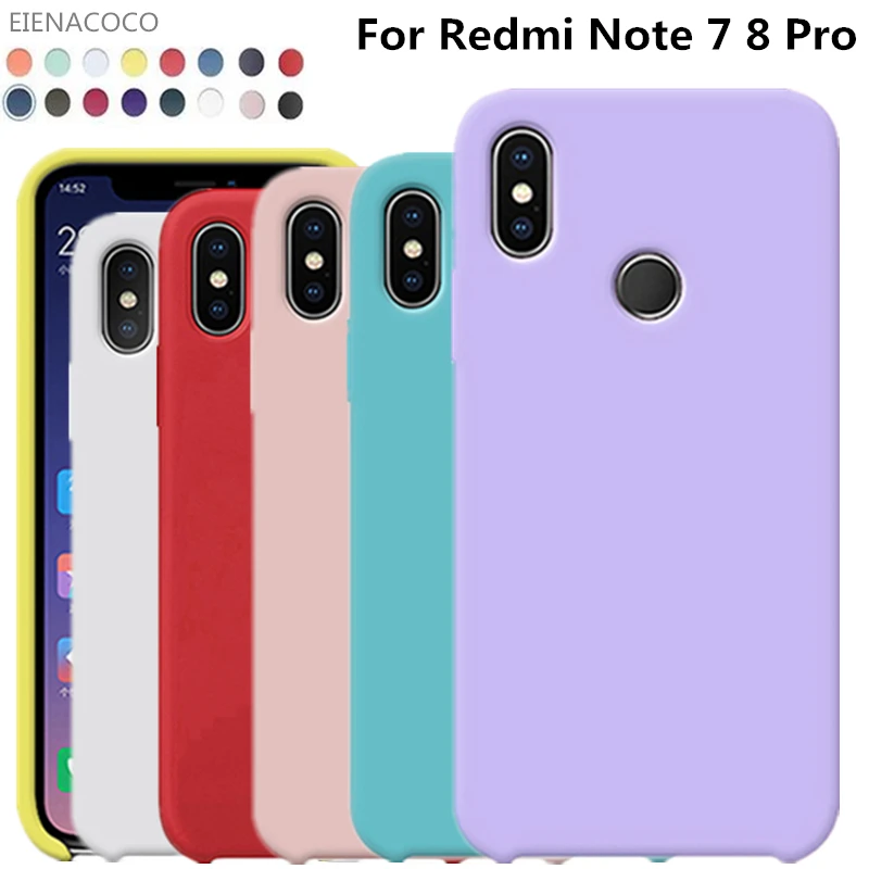 Мягкий чехол из жидкого силикона для Xiaomi Redmi Note 8 8T 7 6 K20 Mi 9T Pro 8A 7A 9 SE Lite 6X Mix 2s 3