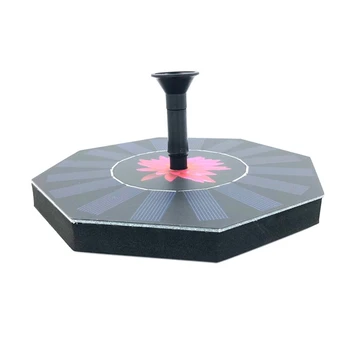 

7V 1.4W Solar Powered Floating Pump Water Floating Pump Solar Octagon Fountain Pool Garden Plant Watering Kit