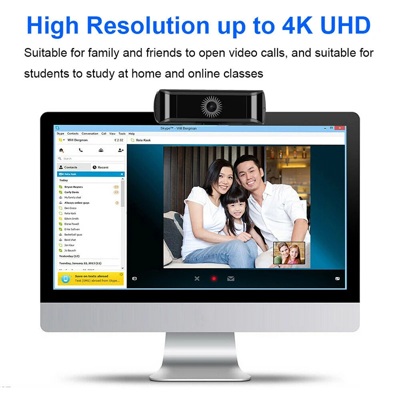 4K HD 1080P Автофокус веб камера Встроенный микрофон USB компьютерные классы видео чат