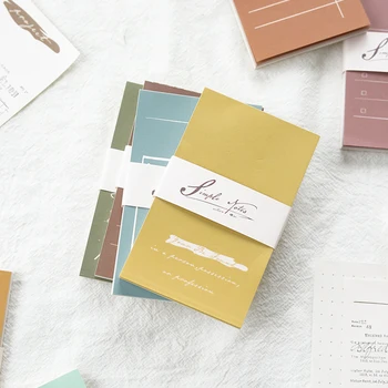 

Yoofun 60 sheets Minimalist Serie Sign In Notes Simple Color Journal Plan Memo Pad Decoration Planner School Supplies Stationery