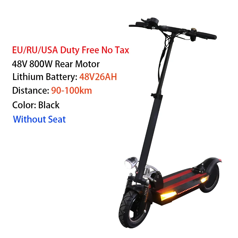 800W 48V26AH Black 48 в 800 Вт Электрический скутер на большие расстояния 100 км литиевая батарея мощный Электрический скейтборд patinete электрический скутер adulto E - Цвет: 800W 48V26AH Black