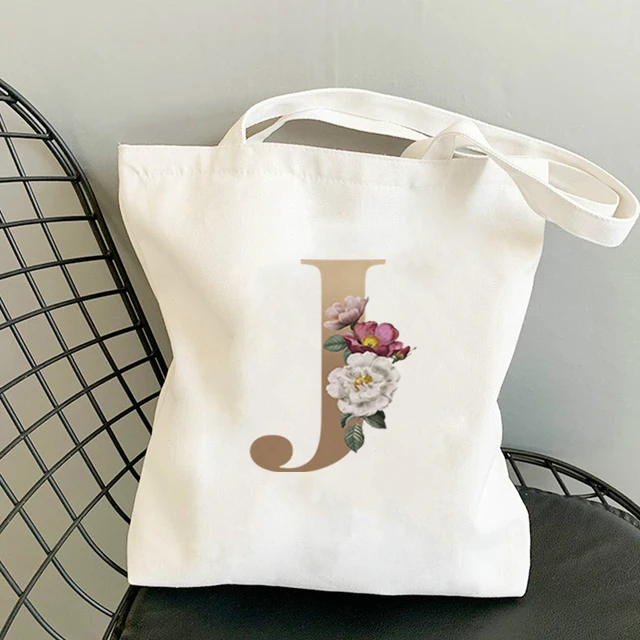 Tote Bag Anime Women Cotton on the Frame Shorts Bags Paper Shopping for Boutique Flower Letter Cart Woman Raffia Shoppers With J
