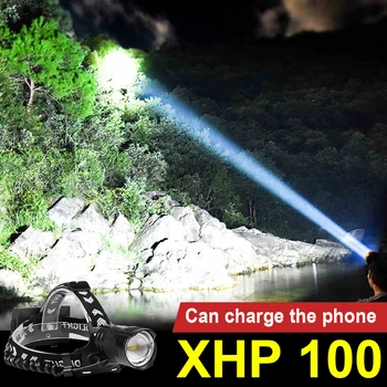 

XHP100 Led Headlamp Rechargeable Usb powerful Headlights XHP70.2 Bicycle headlamp 18650 Waterproof Zoom Fishing head Light lamp