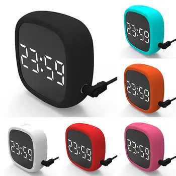 

Led Digital Alarm Clock Travel Snooze Mutesnooze Electronic Desk Clock Dimmable Touch To Store Magnet Electronic Clock New