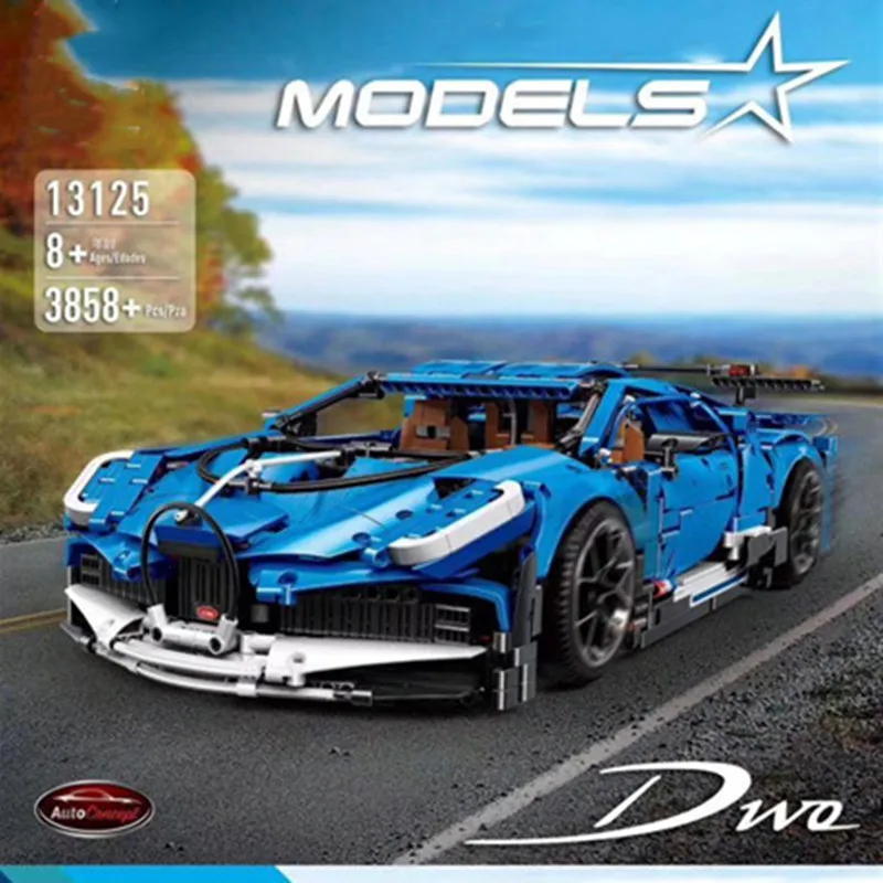 

New technology series Building Blocks Bugattii Divo Static Version Super Racing Car Compatible Christmas Gift
