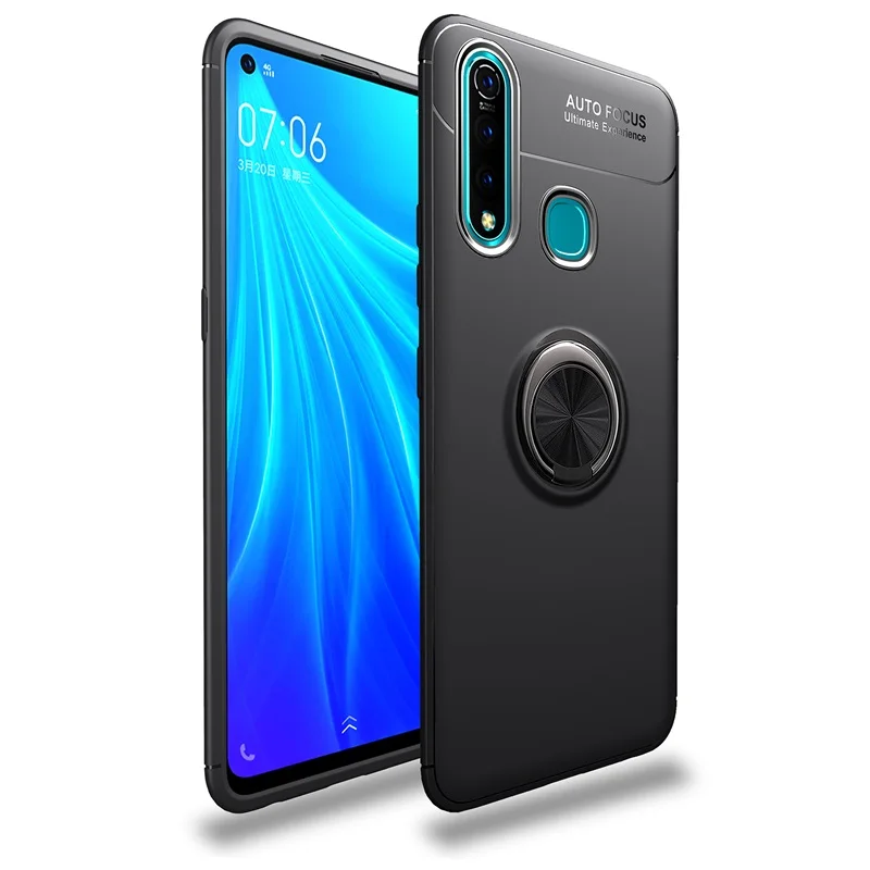 Чехол для VIVO Z5x Z1 Pro Автомобильный держатель Подставка магнитное кольцо-кронштейн задняя крышка из ТПУ для VIVO Z1 Pro Z5x телефонные чехлы Fundas Coque