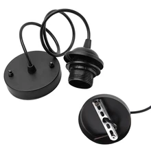 4A держатель лампы пластиковые винтовые приспособления для лампочки термостойкий подвесной светильник E27 домашний черный 250V прочный потолок легко установить