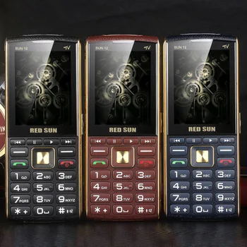 

H12 three card three standby with TV TV 2.8 high-definition screen one-key flashlight loudspeaker straight old Bluetooth mobile