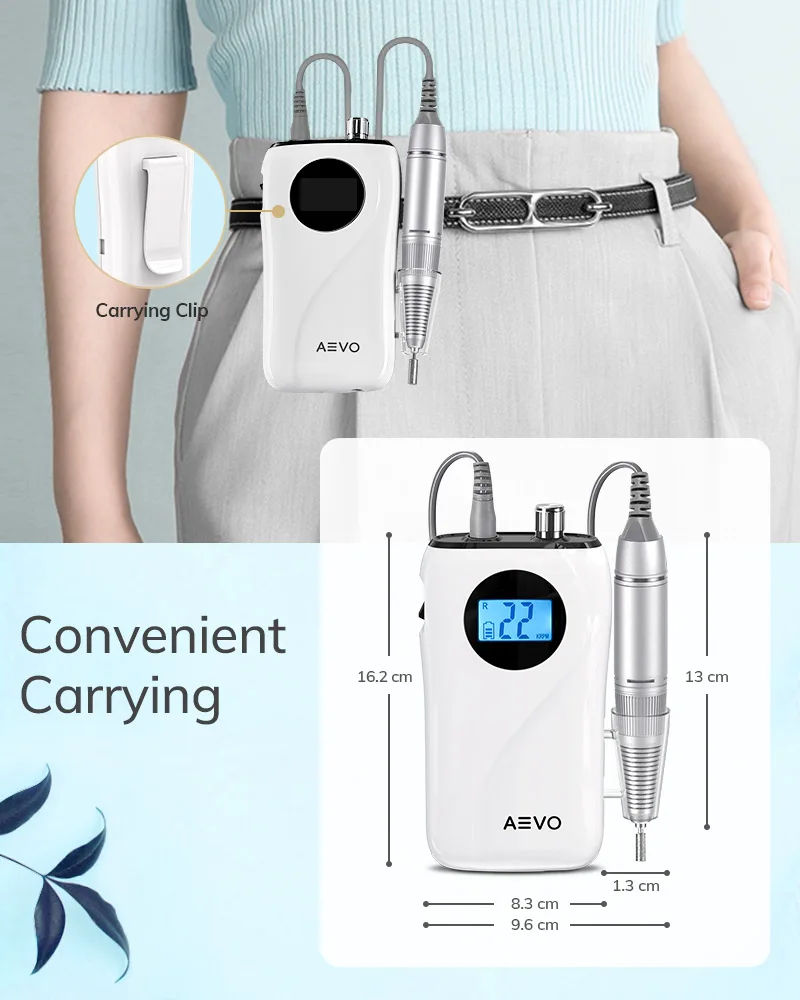Máquina de Broca do Unha Cortadores para Manicure Remoção de Unhas para Salão de Beleza Broca do Unha Aevo Portátil Doméstico Manicure Conjunto Novo 30000 Rpm Uso 8 Brocas elétricas p/ manicure e acessórios