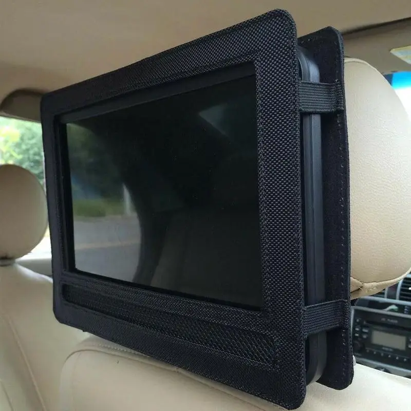 Универсальный подголовник для автомобильного сидения сумка DVD Автомобильное Сиденье Органайзер на спинку сиденья для Ipad DVD сумка для хранения Защитный чехол для планшета автомобильная сумка для хранения