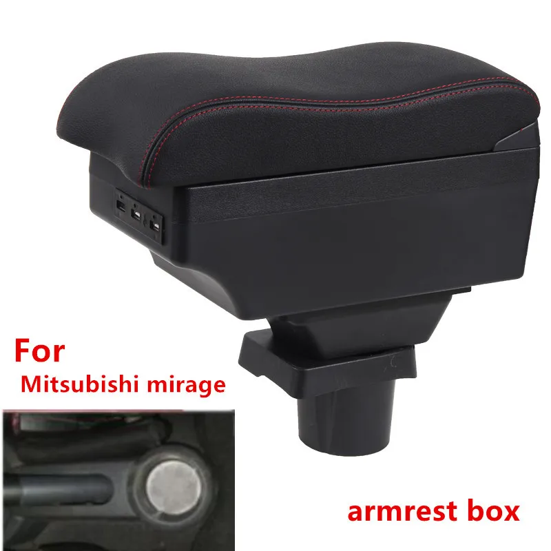 For Mitsubishi mirage Space Star armrest box central Store content Storage with cup holder ashtray USB interface | Автомобили и