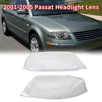 

1Pair Car Headlight head light lamp Lense Clear Lens Cover For Passat B5 2001-2005 Headlight Lens Cover