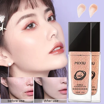 

30ml Whitening Moisturizing Liquid Foundation Oil-control Invisible Pores Base Concealer BB Cream Waterproof Long Lasting Makeup