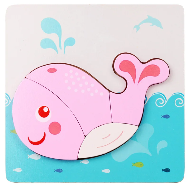 Puzzle Wooden Toys Building For Baby Early Educational (13)