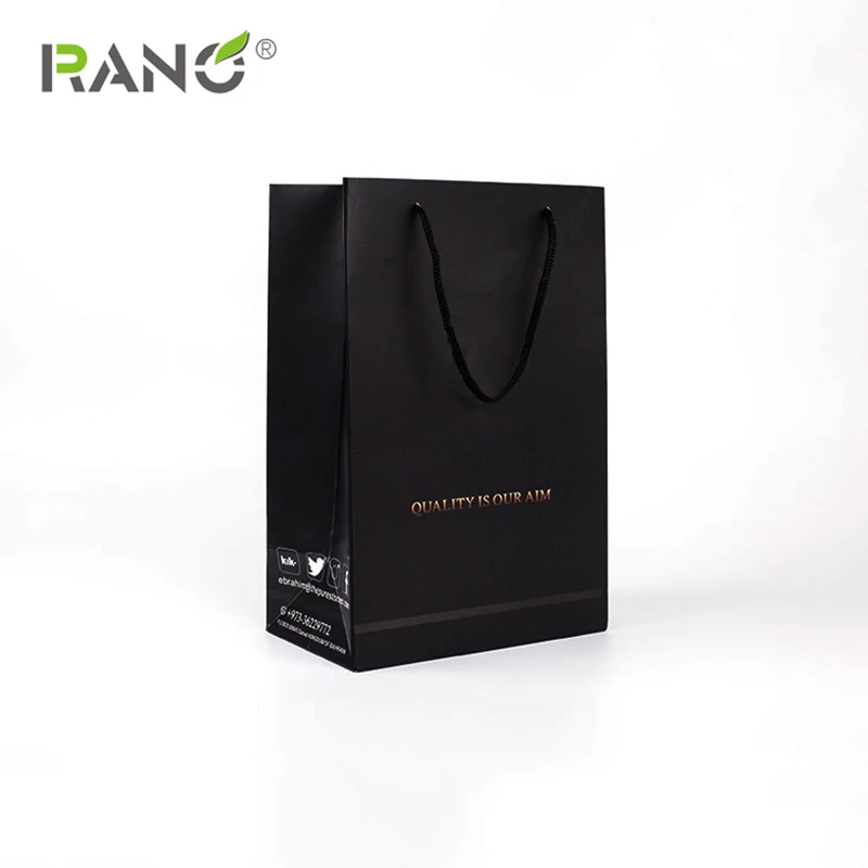 RANO RN-PB13 оптом Рекламные бутик Логотип Печатный перерабатываемый на заказ дешевые небольшие покупки бумажный подарочный мешок