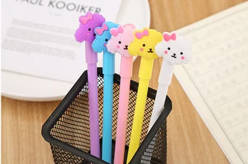 

100pcs/Lot 0.5mm Gel Pen Creative Cloud Neutral Pen Cute Student Office Stationery Writing Supplies Free Shipping GP793