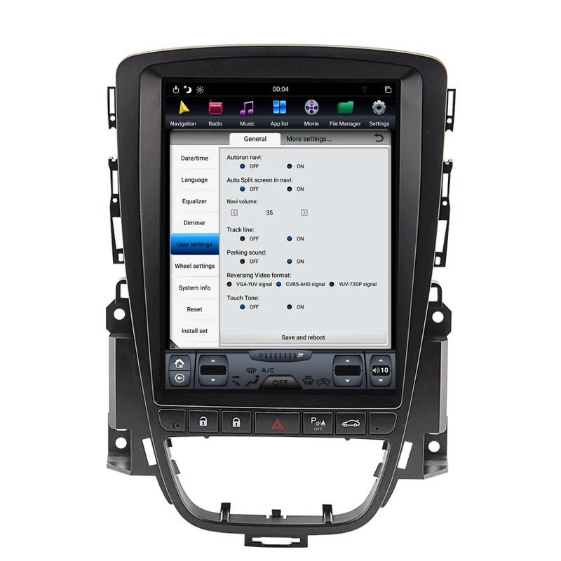 Perfect NAVITOPIA 10.4inch 4G+64GB Tesla Style Vertical Screen Android 8.1 Car DVD GPS Navigation for Buick Excelle XT for Opel Astra J 14