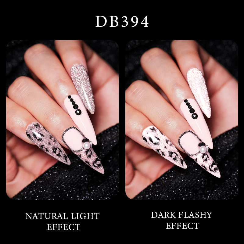 Mtssii Reflective Glitter Gel Nail Polish 6ml Sparkling Auroras Laser Nail Gel Nail Art Varnish Semi Permanent Top Base Gel